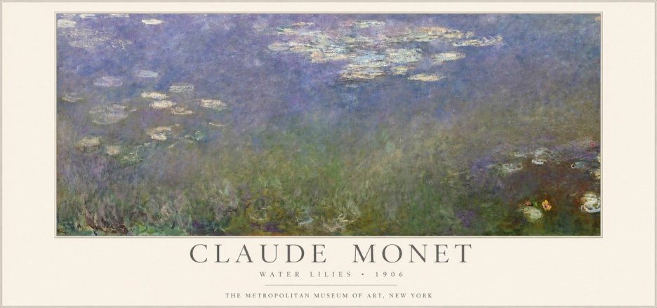 Monet Water Lilies - 1906 No1 - Affiche