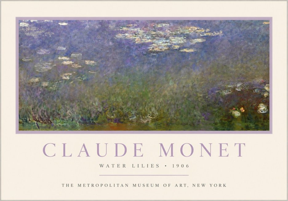 Monet Water Lilies - 1906 No3 - Affiche