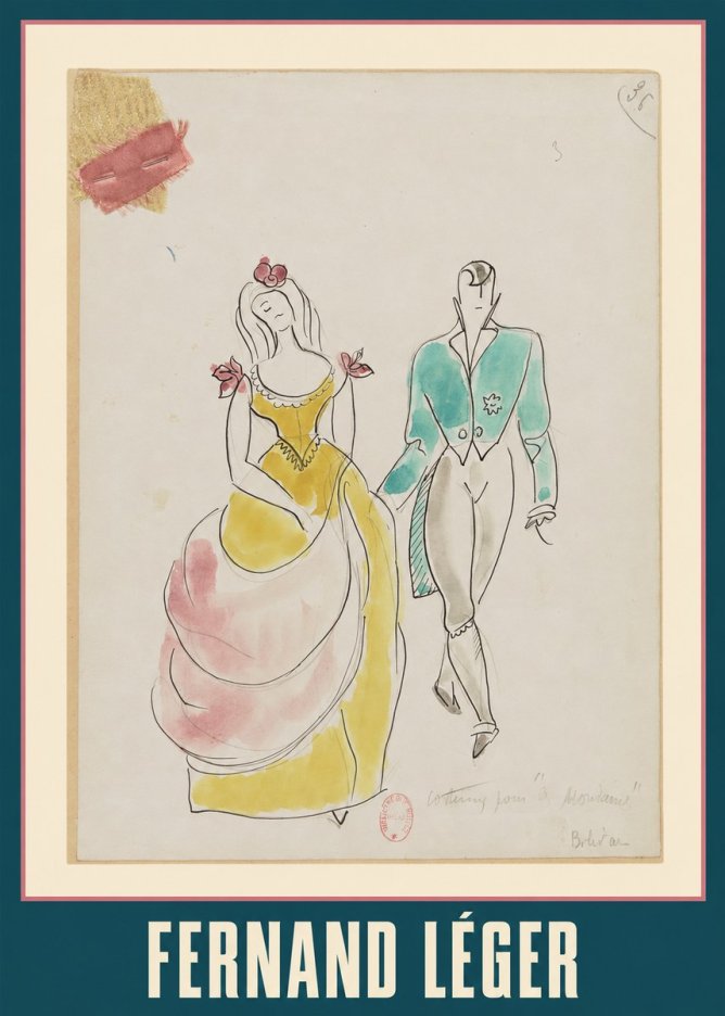 Fernand Léger Costume Pour "Le Mandarin" No1 - Affiche