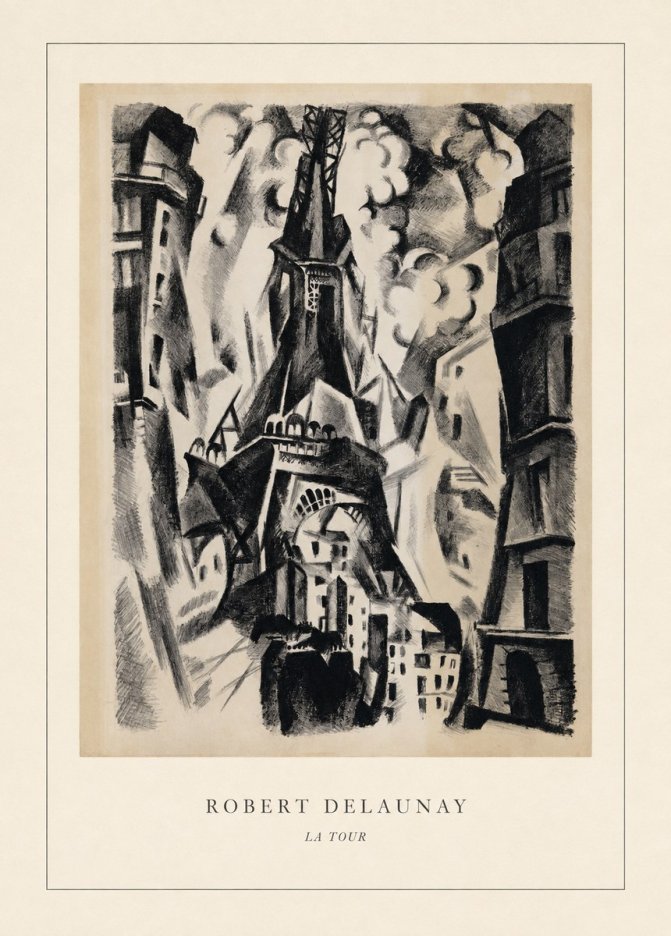 Robert Delaunay La Tour No4 - Affiche