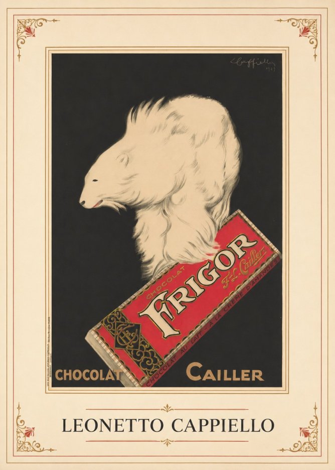 Leonetto Cappiello Chocolat Frigor No1 - Affiche
