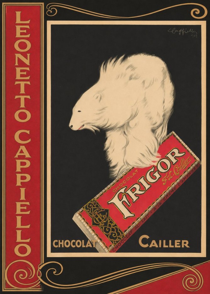 Leonetto Cappiello Chocolat Frigor No2 - Affiche