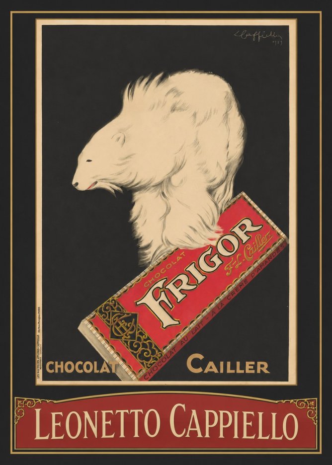 Leonetto Cappiello Chocolat Frigor No3 - Affiche