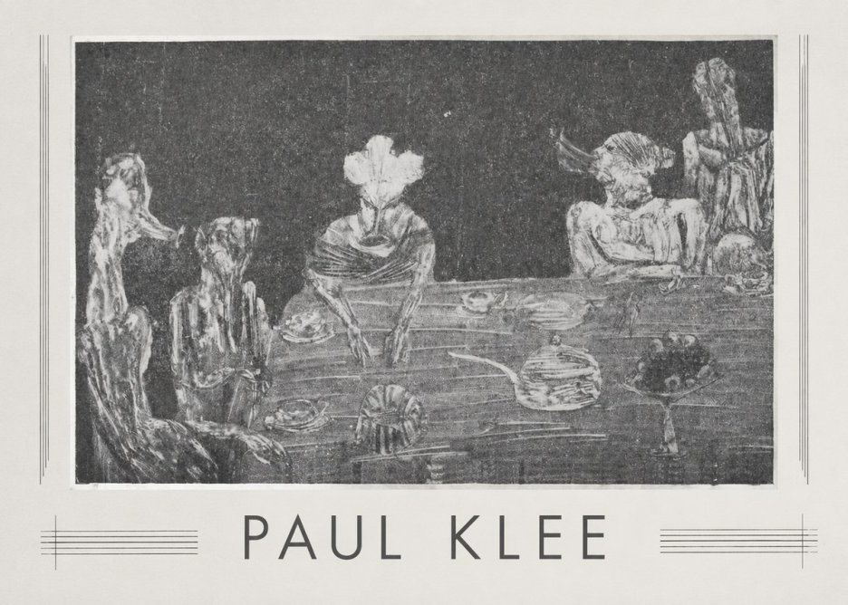 Paul Klee Die Mahlzeit No1 - Affiche