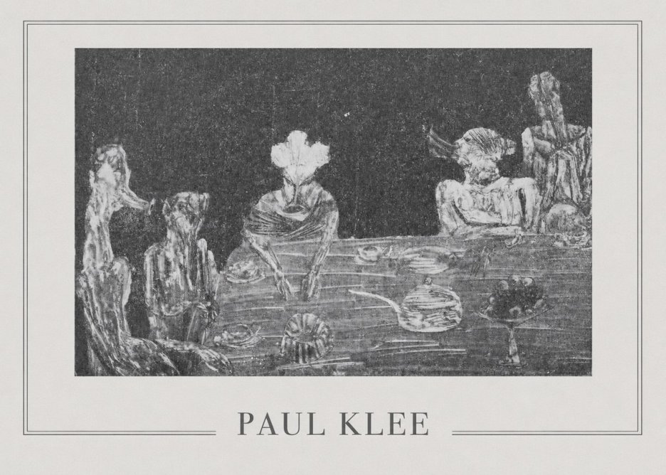 Paul Klee Die Mahlzeit No5 - Affiche