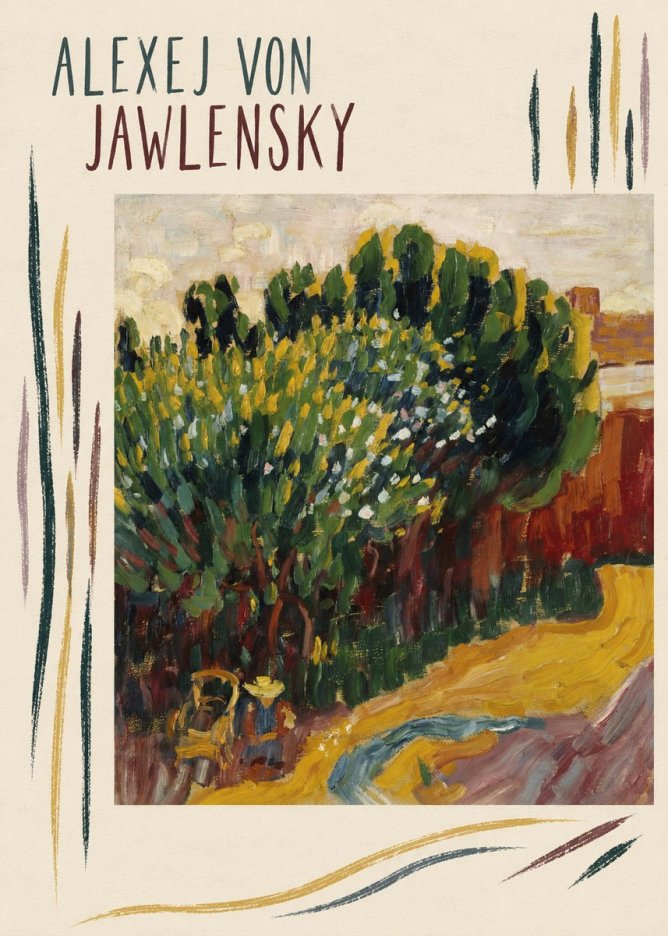 Alexej von Jawlensky Park Landscape (Murnau) No6 - Affiche
