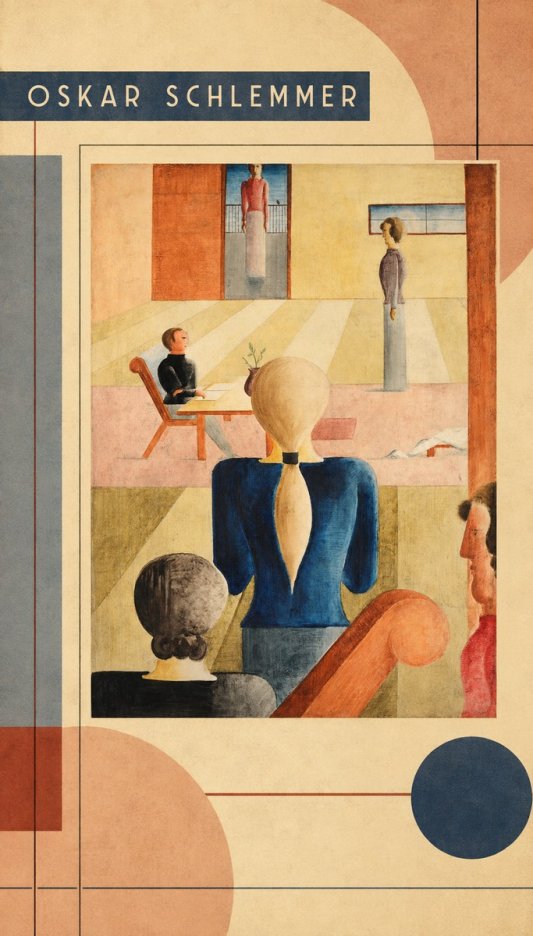 Oskar Schlemmer Composition with Figures No3 - Affiche