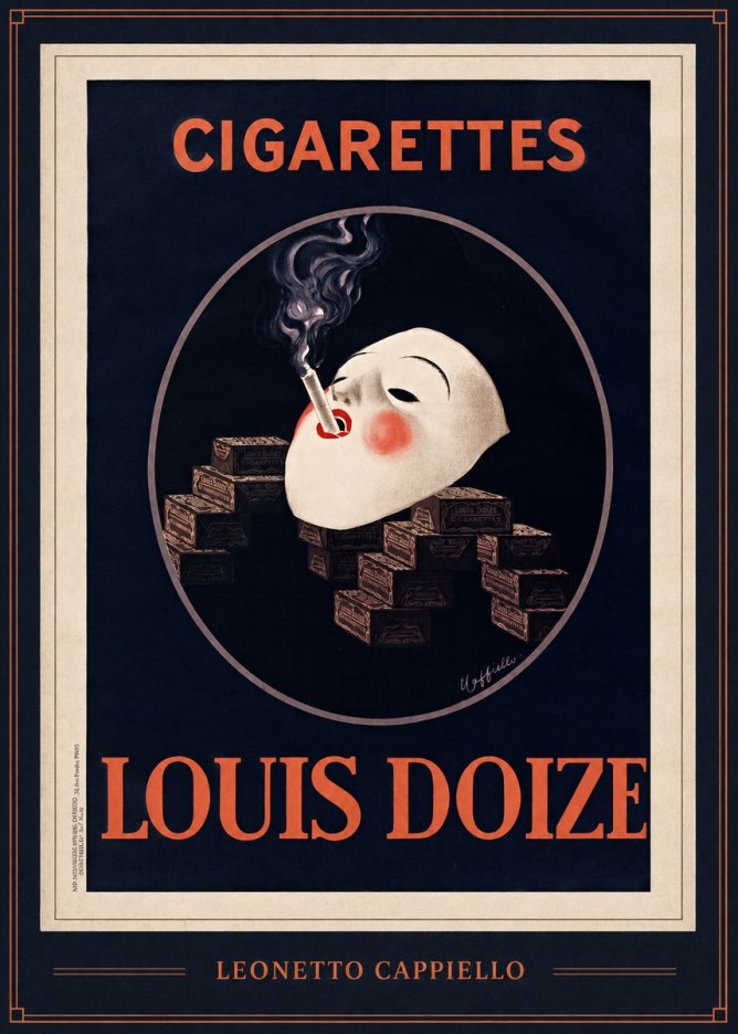 Leonetto Cappiello Cigarettes Louis Doize No1 - Affiche