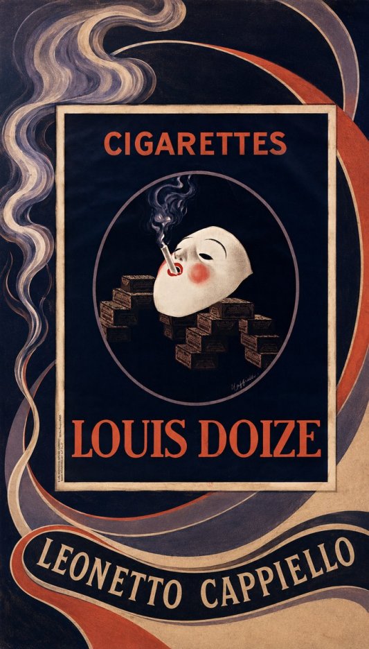 Leonetto Cappiello Cigarettes Louis Doize No3 - Affiche