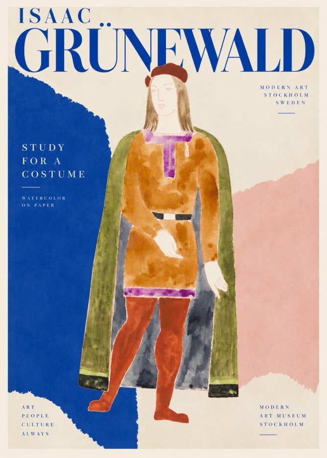 Isaac Grünewald Study for a Costume Design No4 - Affiche