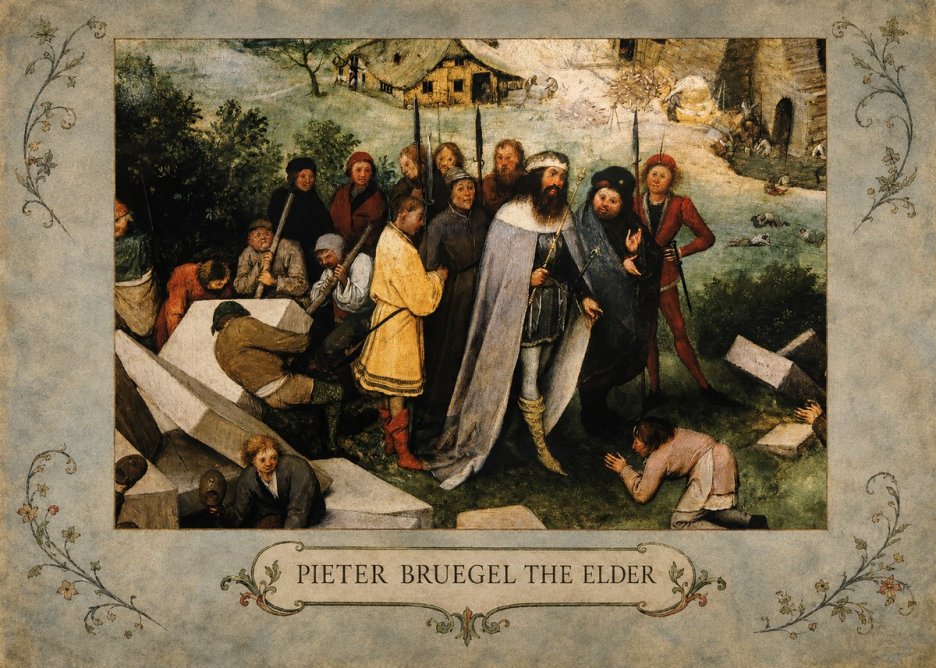Pieter Bruegel The Blind Leading the Blind III No4 - Affiche