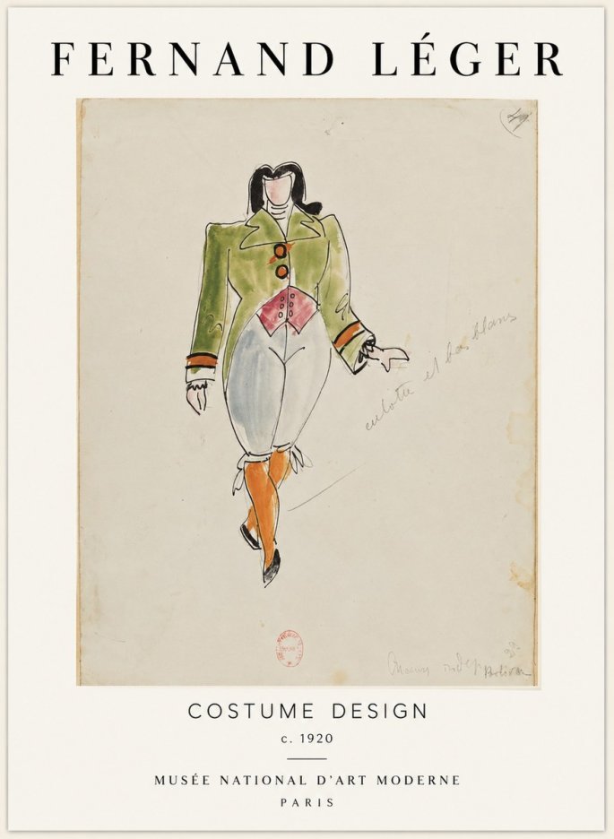Fernand Léger Costume Design II No1 - Affiche