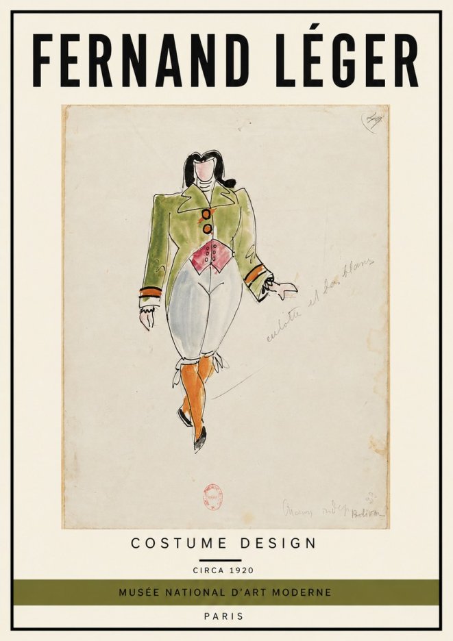 Fernand Léger Costume Design II No4 - Affiche