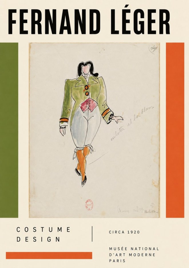 Fernand Léger Costume Design II No5 - Affiche