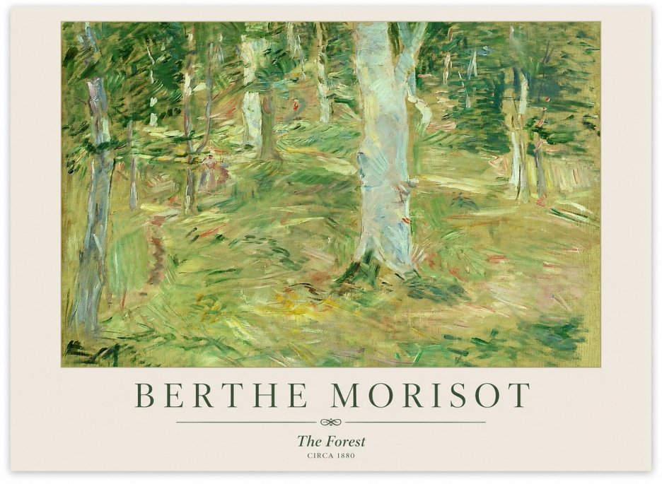 Berthe Morisot The Forest No1 - Affiche