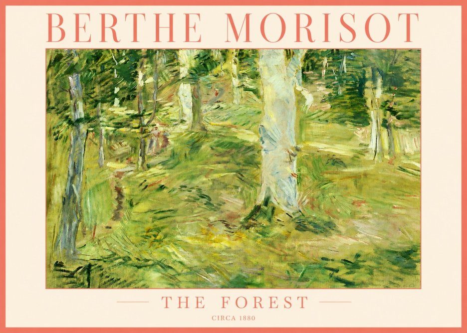 Berthe Morisot The Forest No3 - Affiche
