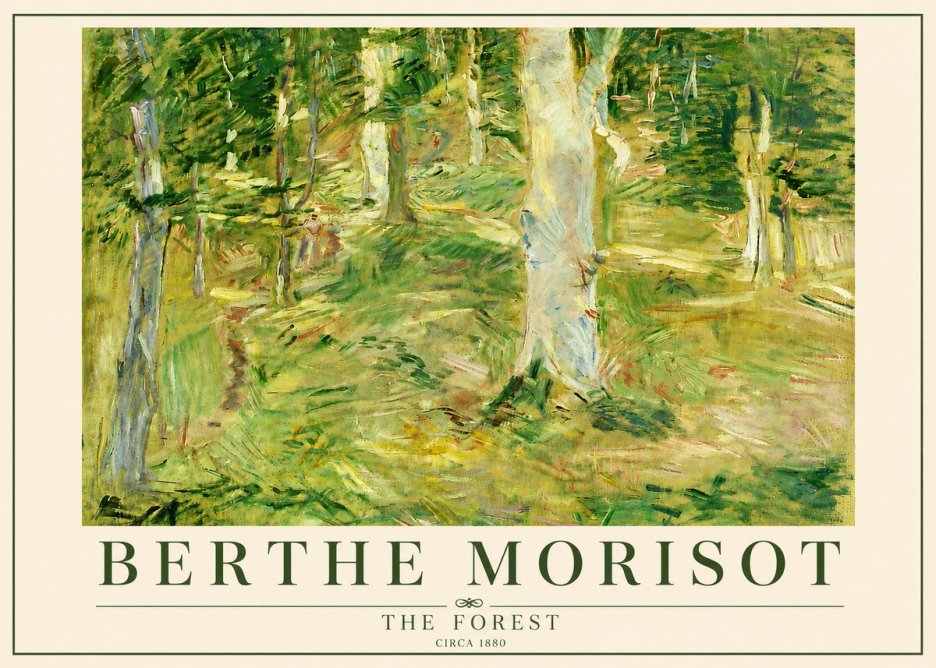 Berthe Morisot The Forest No5 - Affiche