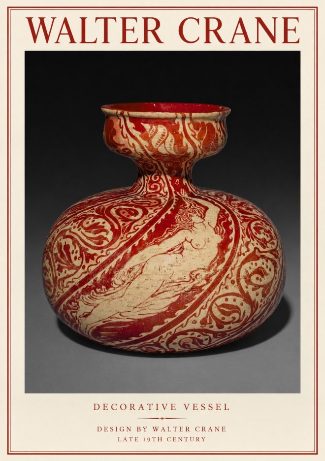 Walter Crane Decorative Vessel No1 - Affiche
