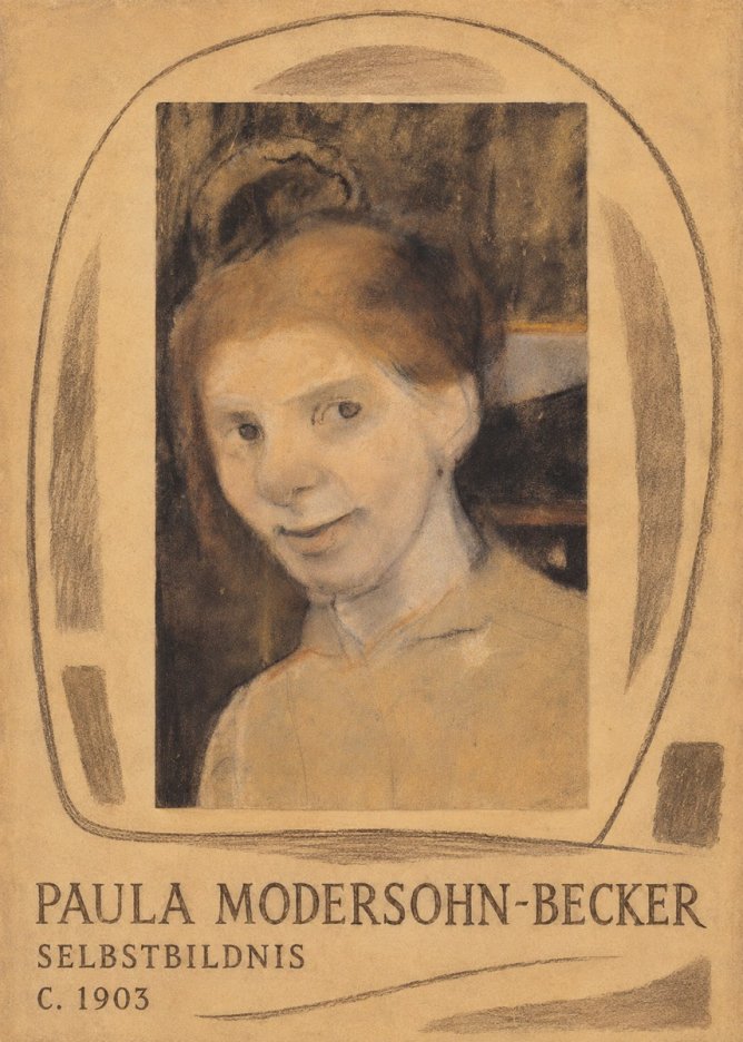 Paula Modersohn-Becker Selbstbildnis No3 - Affiche