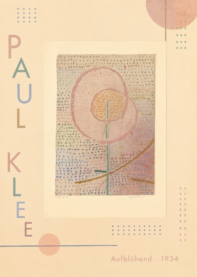 Paul Klee Aufblühend No2 - Affiche