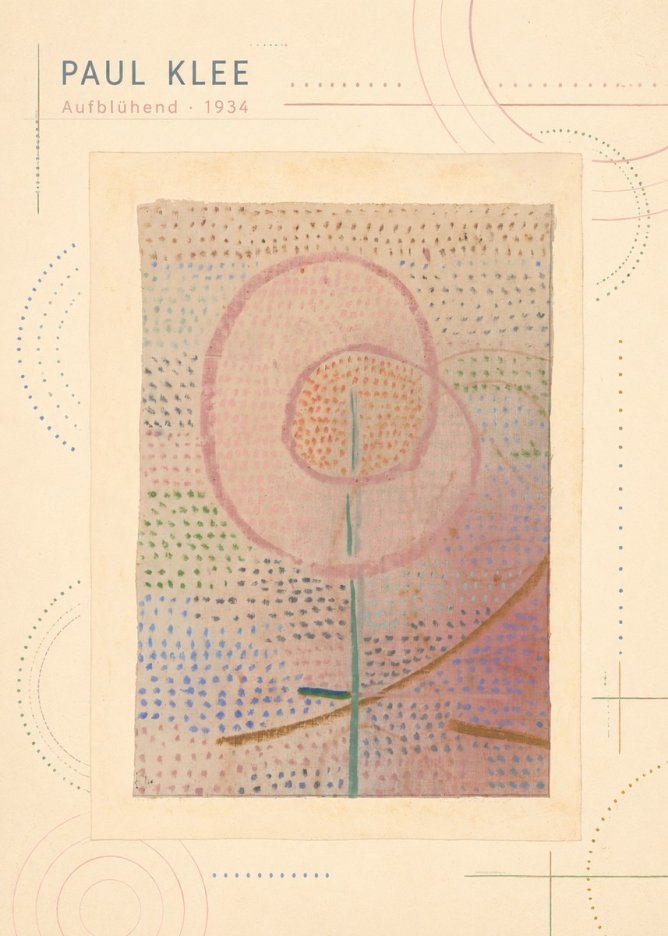 Paul Klee Aufblühend No3 - Affiche