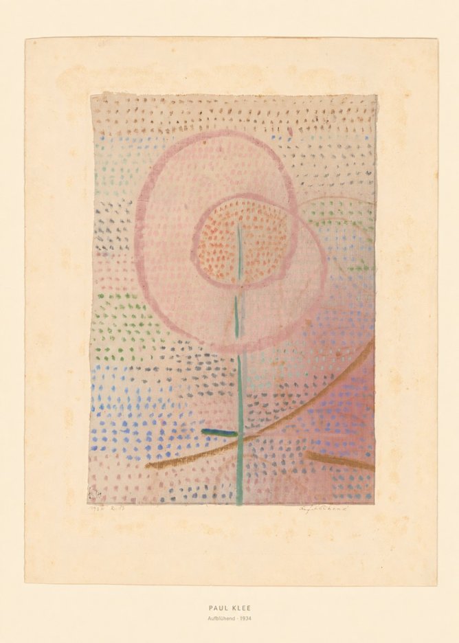 Paul Klee Aufblühend No5 - Affiche