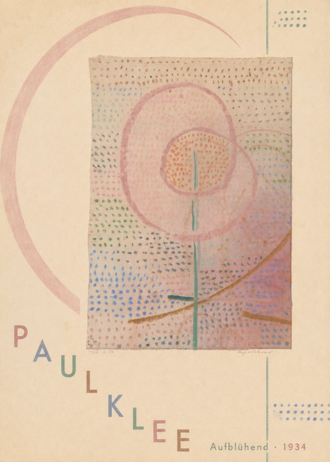 Paul Klee Aufblühend No6 - Affiche