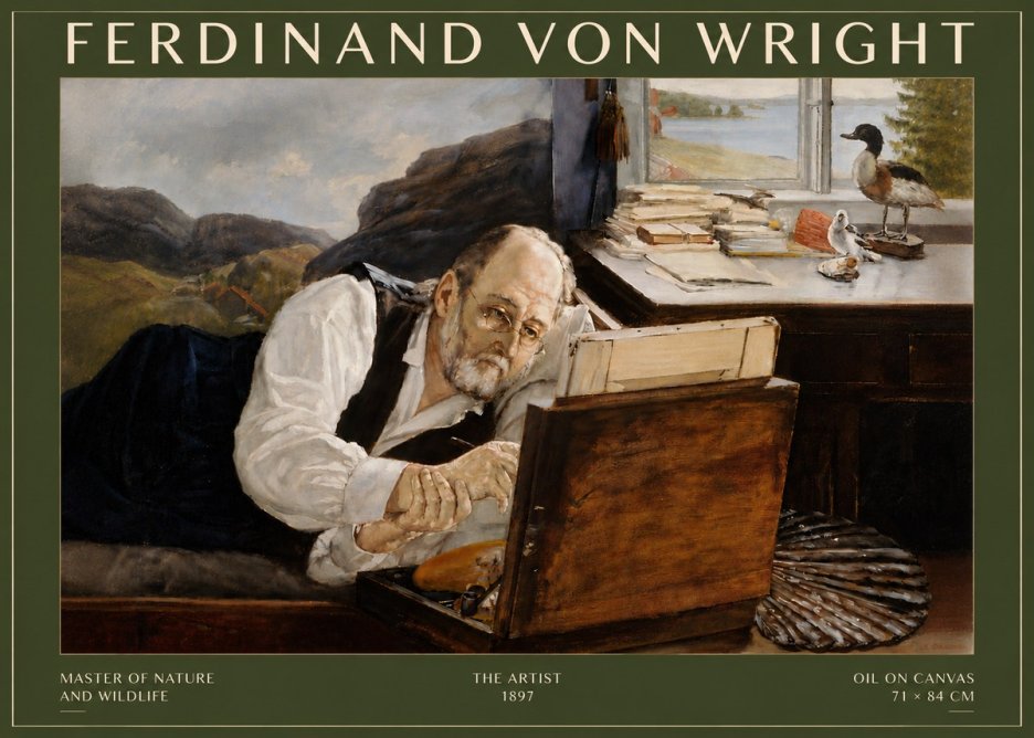 Ferdinand von Wright The Artist No6 - Affiche