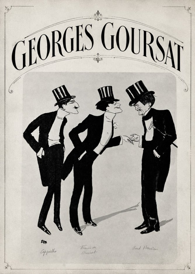 Georges Goursat Capiello, Francis De Croisset, Paul Hervieu No3 - Affiche