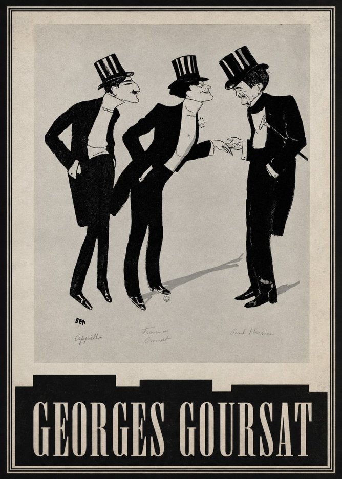 Georges Goursat Capiello, Francis De Croisset, Paul Hervieu No5 - Affiche