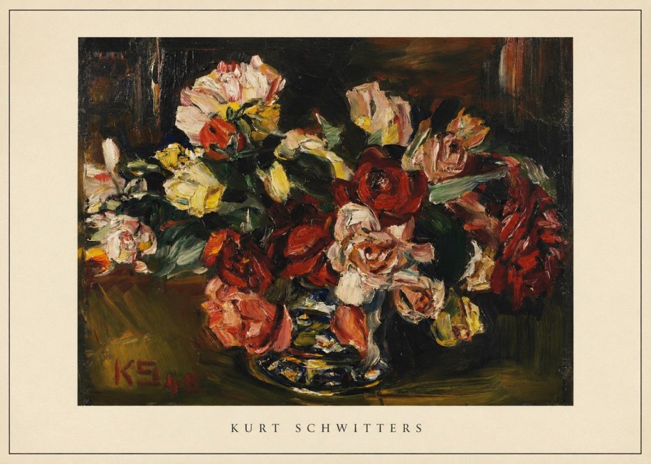 Kurt Schwitters Flower Still Life No4 - Affiche
