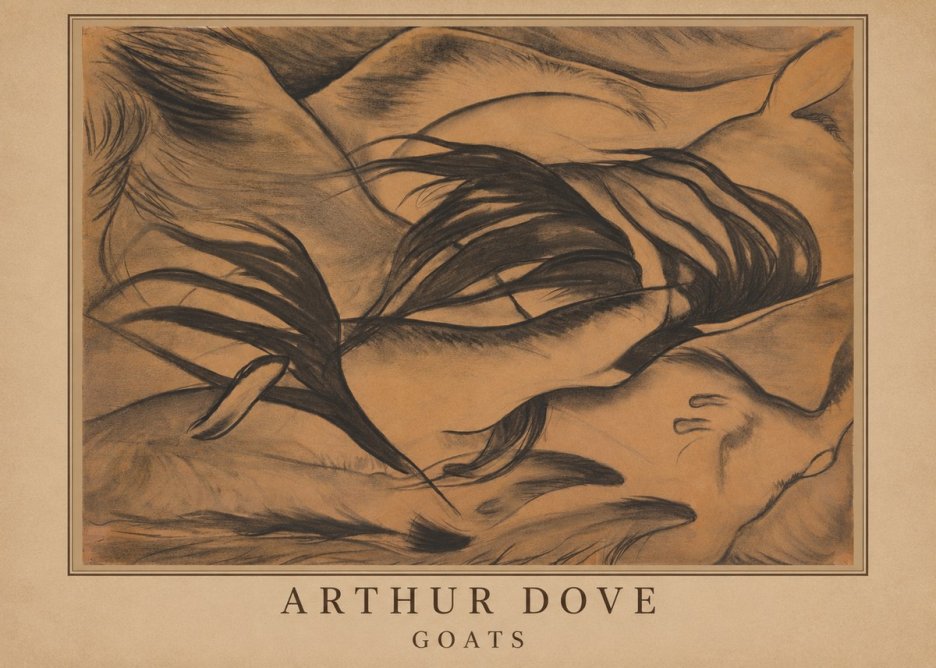 Arthur Dove Goats No3 - Affiche