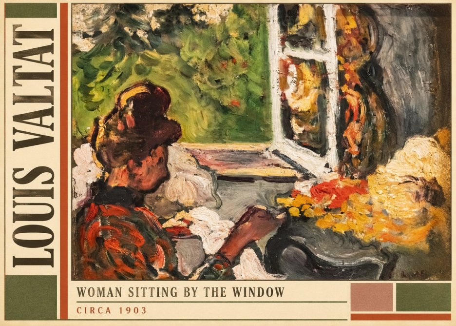 Louis Valtat Woman Sitting by the Window No2 - Affiche