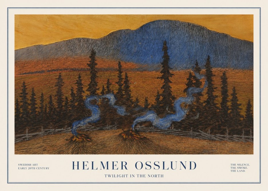 Helmer Osslund Twilight in the North No1 - Affiche