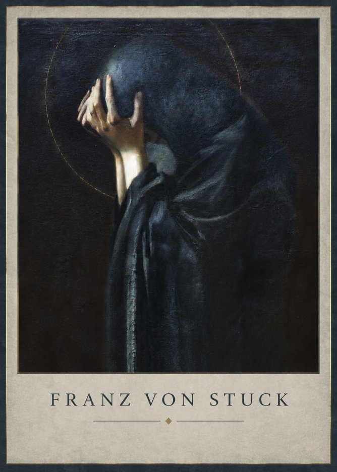 Franz von Stuck The Mourner No2 - Affiche