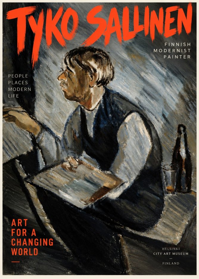 Tyko Sallinen The Artist at Work No2 - Affiche