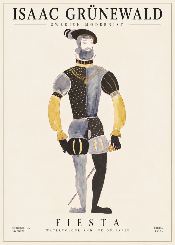 Isaac Grünewald Fiesta No1 - Affiche