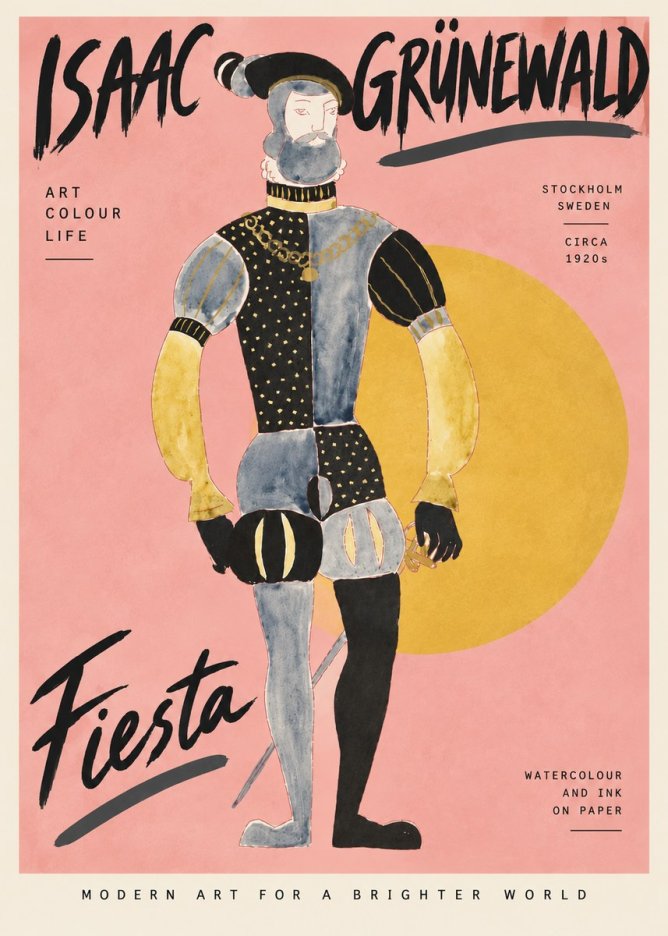 Isaac Grünewald Fiesta No4 - Affiche