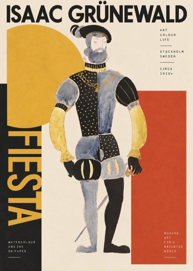 Isaac Grünewald Fiesta No6 - Affiche