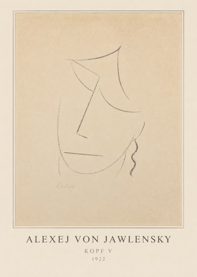 Alexej von Jawlensky Kopf V No3 - Affiche