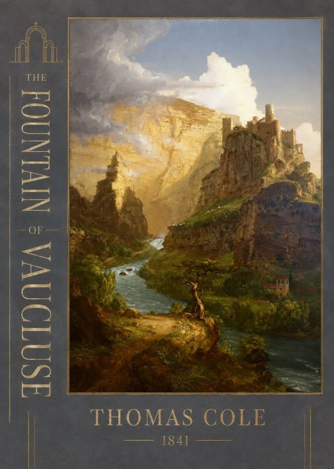 Thomas Cole The Fountain of Vaucluse I No2 - Affiche