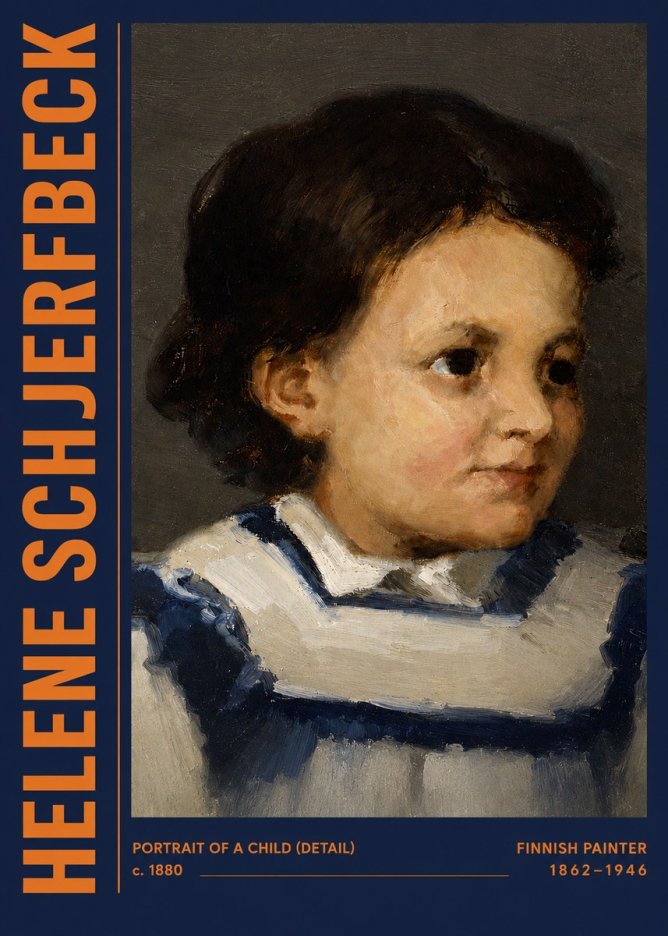 Helene Schjerfbeck Portrait of a Child (Detail) No3 - Affiche