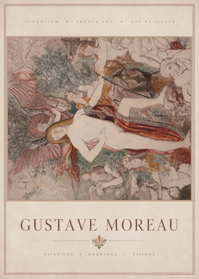 Gustave Moreau The Hymn to Beauty No3 - Affiche