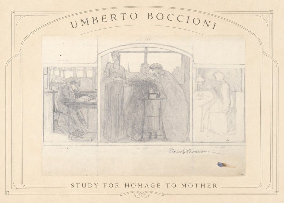 Umberto Boccioni Study for Homage to Mother No3 - Affiche