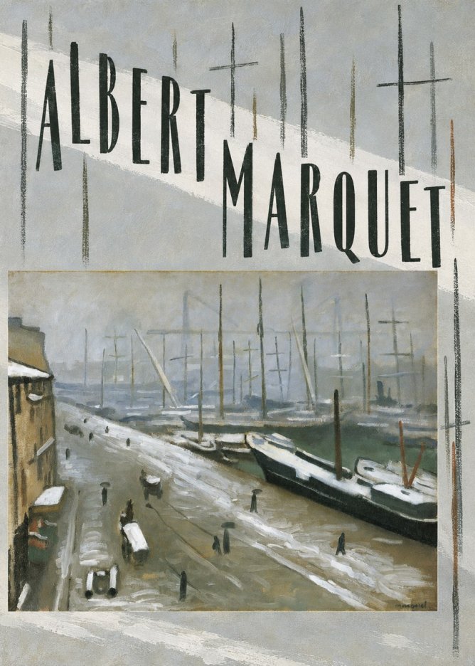 Albert Marquet Le Havre, Le Bassin Sous La Neige No6 - Affiche