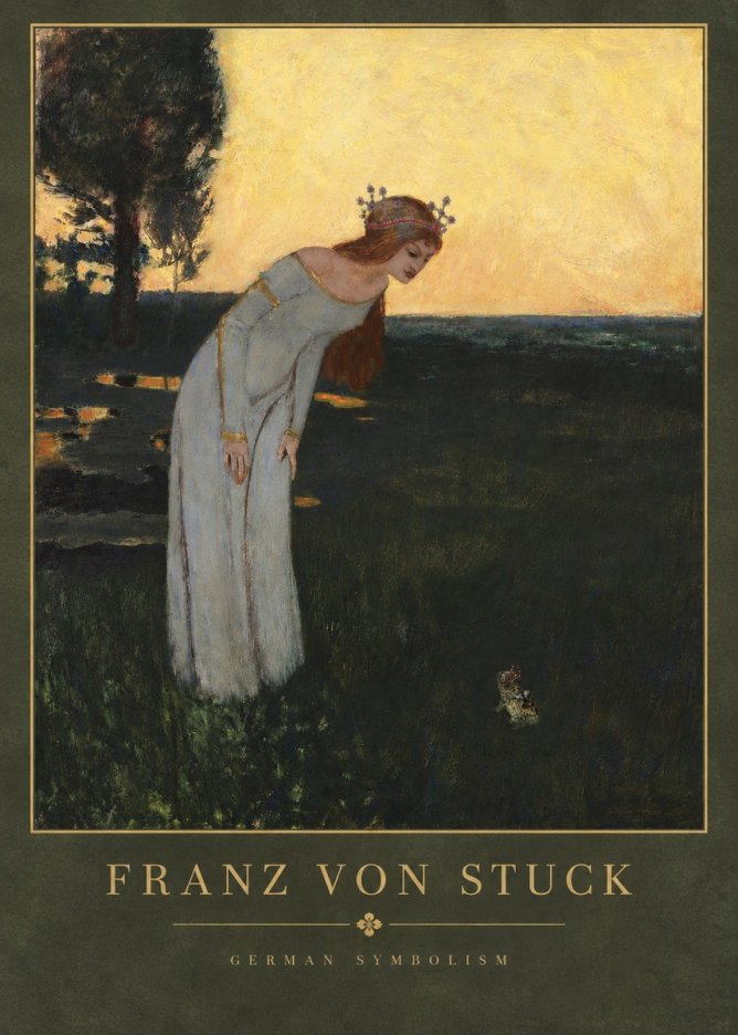 Franz von Stuck Princess and Frog No3 - Affiche