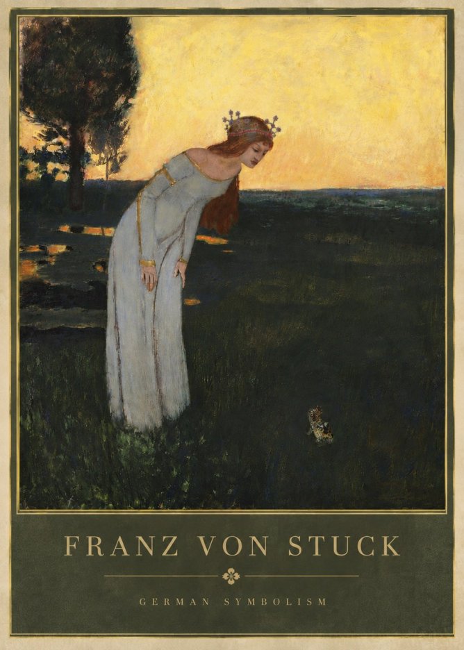 Franz von Stuck Princess and Frog No6 - Affiche
