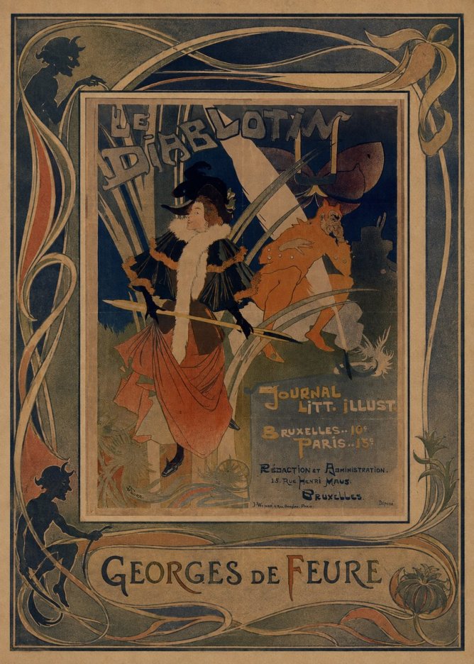 Georges de Feure Le Diablotin III No1 - Affiche