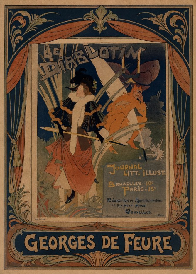 Georges de Feure Le Diablotin III No3 - Affiche
