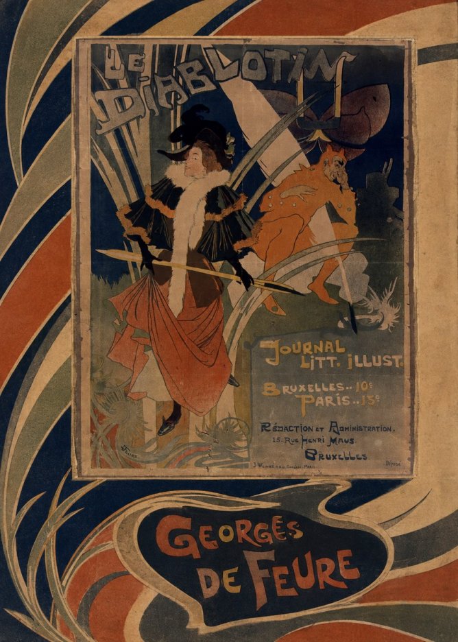 Georges de Feure Le Diablotin III No6 - Affiche
